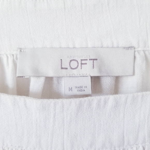 Loft White Peasant Top - Picture 3 of 5